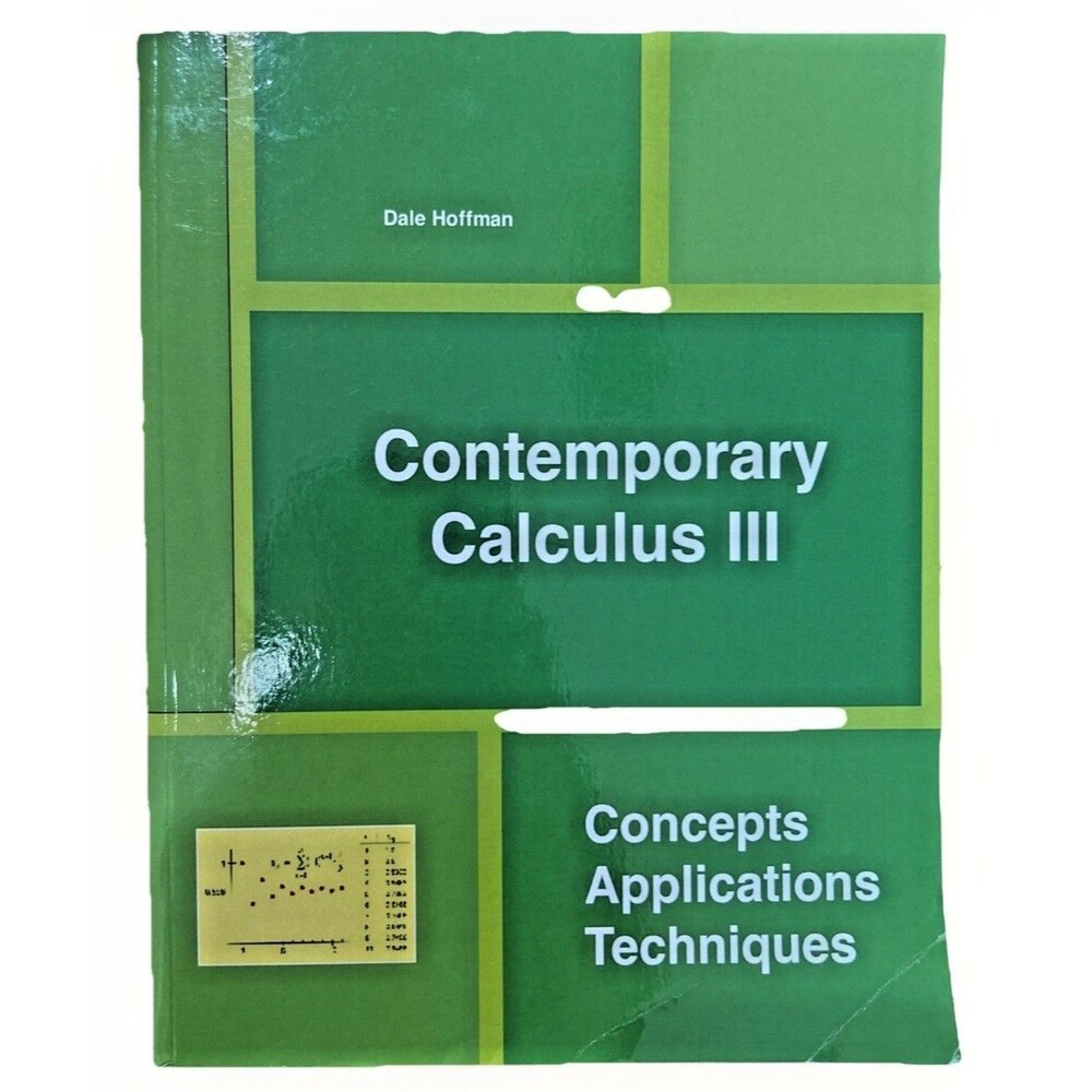 Contemporary Calculus III Dale Hoffman Paperback Textbook ISBN 9781105516351